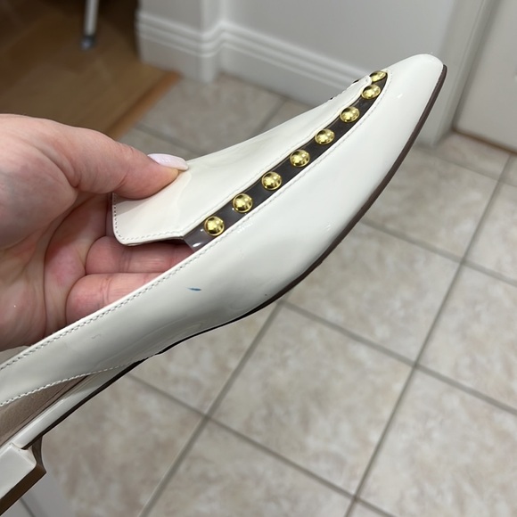 Cecelia New York White Patent Leather Slingback Flats - Picture 11 of 14